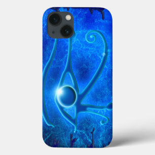 iPhone 13 Coque OEil bleu de Horus, Imaginaire égyptien Wadjet en 