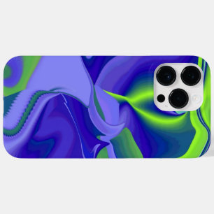 Coque Pour Pour iPhone 14 Pro Max Oeil mal, 3D Abstrait en vert bleu violet