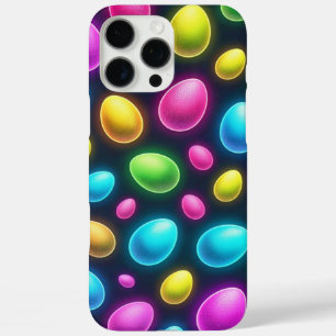 Coques iPhone 16 Pro Max Oeuf de Pâques/printemps de couleur vive/néon