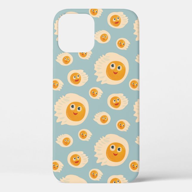 Coques Case-Mate iPhone Oeufs de caricature Motif nourriture mûre (Verso)
