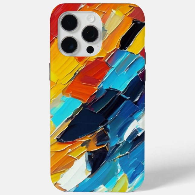 Coques Case-Mate iPhone Oeuvre Abstraite moderne (Verso)