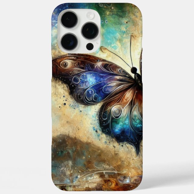Coques Case-Mate iPhone Œuvre d'art fantastique représentant un papillon c (Verso)