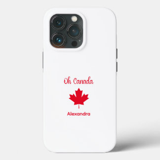Case-Mate iPhone Case Oh Canada | Elégante feuille d'érable rouge