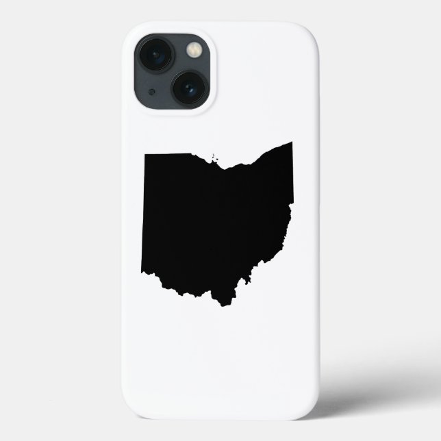 Coques Case-Mate iPhone Ohio en noir et blanc (Verso)
