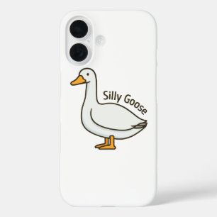 Coques iPhone 16 Oie Drôle Dessin Animé Oie Rigolote