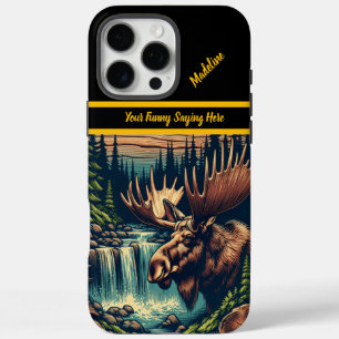 Coques iPhone 16 Pro Max Oie par un ruisseau forestier calme