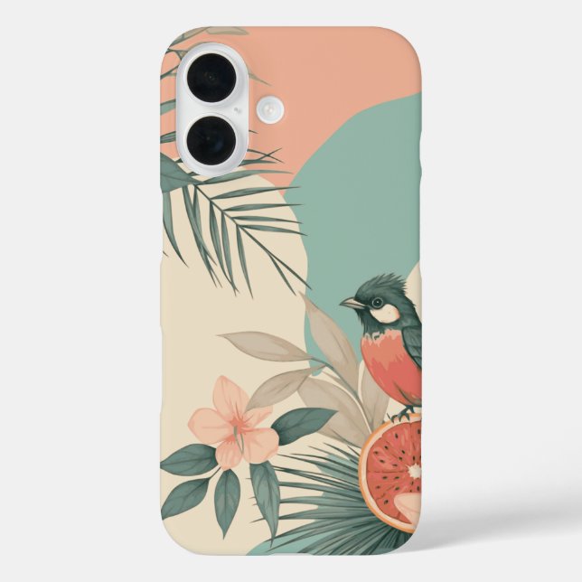 Coques Case-Mate iPhone Oiseau de Humming Tropical (Verso)