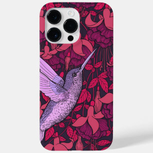 Coque Pour Pour iPhone 14 Pro Max Oiseau-de-mer et violette de fuchsia