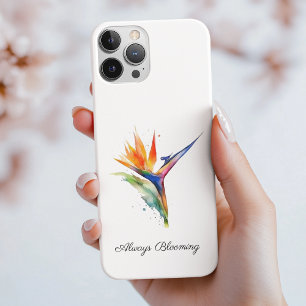 Case-Mate iPhone Case Oiseau de Paradis Aquarelle, personnalisé
