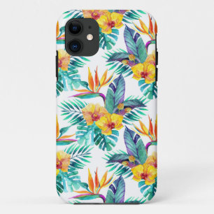 Coques Pour iPhone Oiseau du paradis et du motif d'orchidée