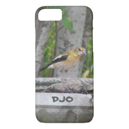 Coque iPhone 8/7 Oiseau en colère avec vos initiales