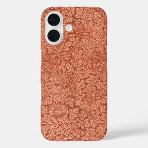 Coques iPhone 16 Oiseau et anémone par William Morris, Vintage Natu