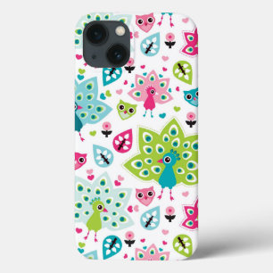 Coques Pour iPhone oiseau et hibou de paon