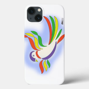 Etui iPhone 13 Oiseau stylisé Pigeon