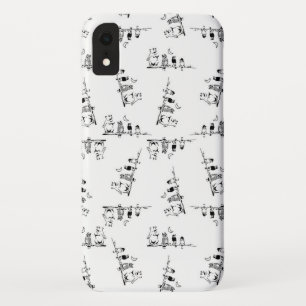 Case-Mate iPhone Case Oiseaux adorables ours et noir et blanc de motif