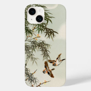 Coque Pour iPhone 14 Oiseaux Bambou Asiatique Japonais Vintage