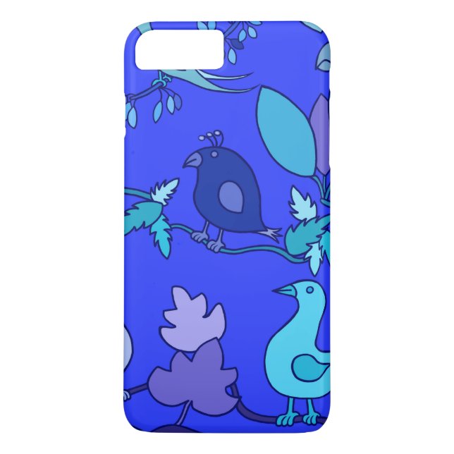 Coques Case-Mate iPhone Oiseaux bleus (Dos)