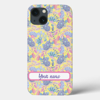 Case-Mate iPhone Case Oiseaux et fleurs colorés Pastel personnalisés