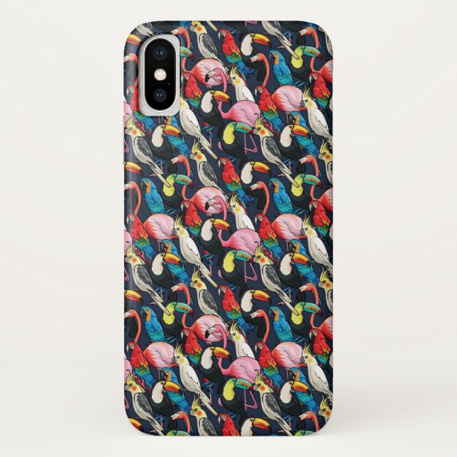 Coques Case-Mate iPhone Oiseaux exotiques (Dos)