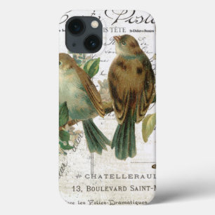 iPhone 13 Coque Oiseaux Vintages et volières