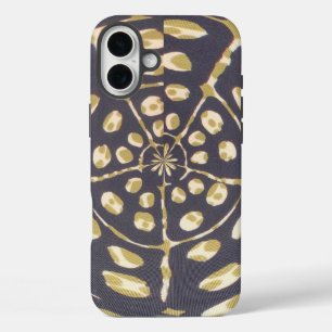 Coques iPhone 16 Plus Olive Green Polka Point Radial Motif Art Imprimer
