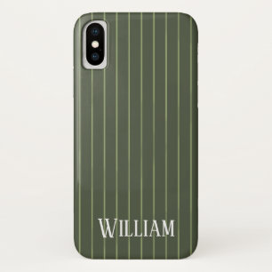 Case-Mate iPhone Case Olive Pinstripes
