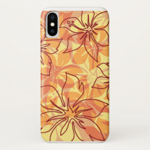 Etui iPhone Case-Mate Olowalu Hibiscus Hawaïen Camo Papaya