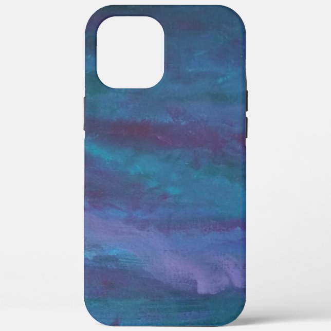 Coques Case-Mate iPhone Ombre bleue Abstraite | Turquoise Turquoise violet (Verso)
