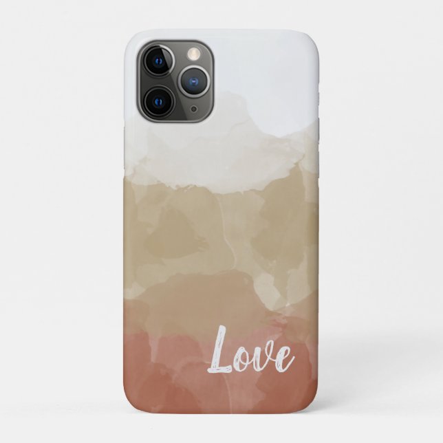 Coques Case-Mate iPhone Ombre Brown et Tan Love Graceful Gradient (Dos)