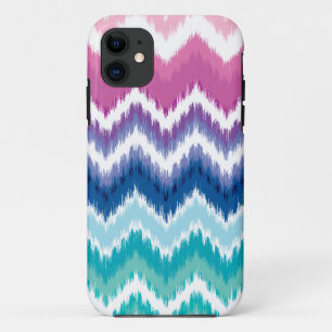 Coque iPhone 11 Ombre Ikat Chevron