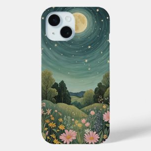 Coque Pour iPhone 15 Ombre Lune Magique