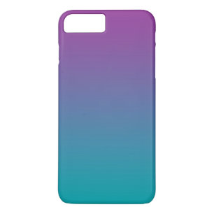 Coque iPhone 8 Plus/7 Plus Ombre pourpre et turquoise