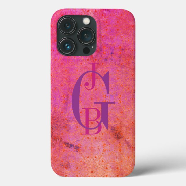 Coques Case-Mate iPhone Ombre rose, orange et violet (Verso)