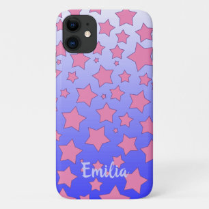 Case-Mate iPhone Case Ombre violet et étoiles roses