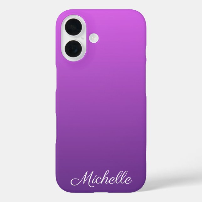 Coques Case-Mate iPhone Ombre violet personnalisé (Verso)
