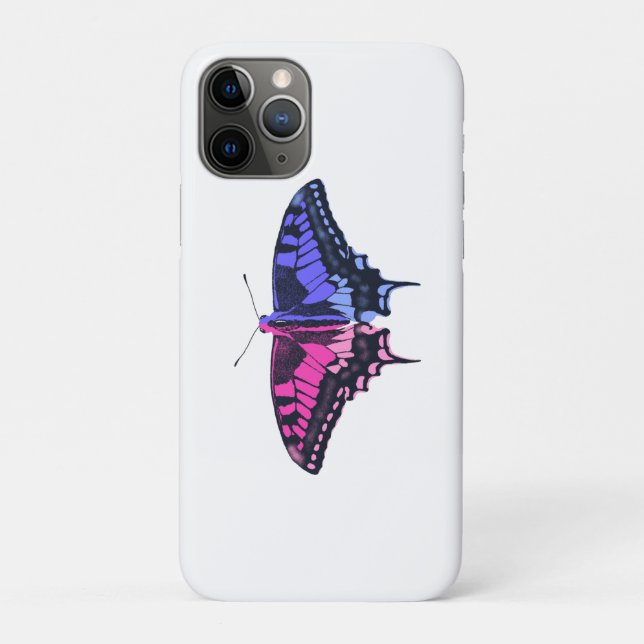 Coques Case-Mate iPhone Omnisexual Pride Flag Swallowtail Butterfly (Dos)