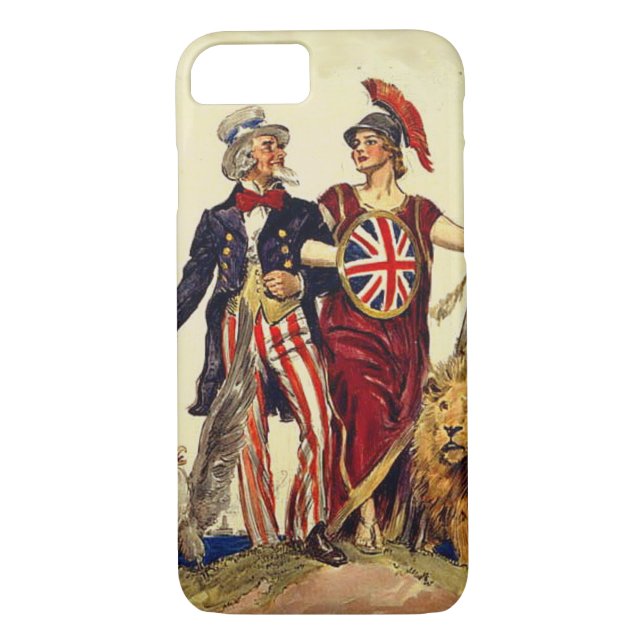 Coques Case-Mate iPhone Oncle Sam et Britannia (Dos)