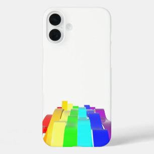 Coques iPhone 16 Plus Ondes Rainbow