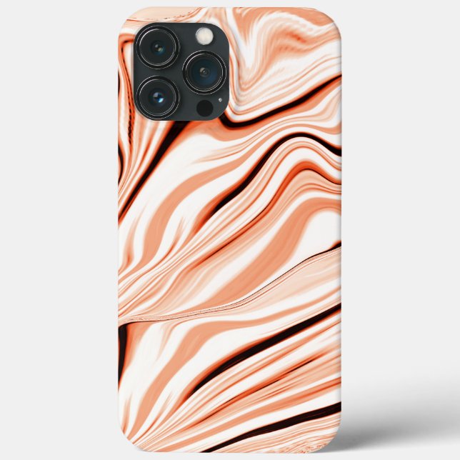 Coques Case-Mate iPhone Ongles dans les tons beige, cylindre marron incurv (Verso)