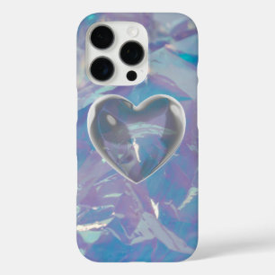 Coques iPhone 16 Pro Opal & Silver Luminescent Shiny Purple Blue Gemsto