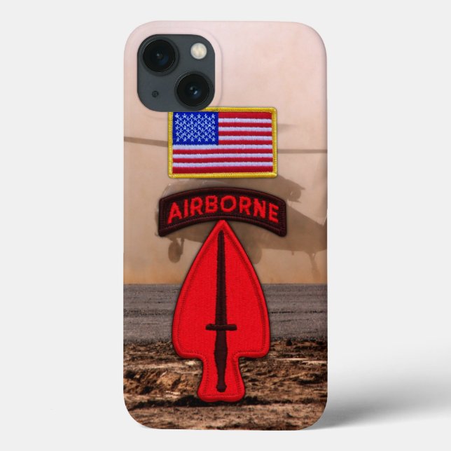 Coques Case-Mate iPhone Opérations spéciales USASOC Vets Patch (Verso)