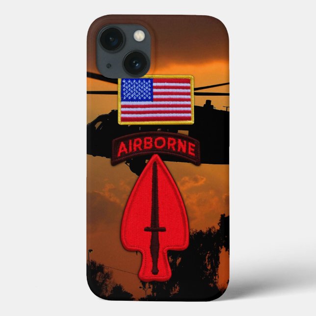 Coques Case-Mate iPhone Opérations spéciales USASOC Vets Patch (Verso)
