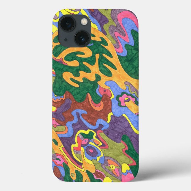 Coques Case-Mate iPhone "Or" Art Abstrait (Verso)