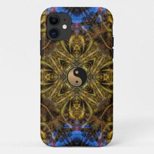 Coque Case-Mate Pour iPhone Or biologique Yin Yang Fractal Art Personnalisé iP