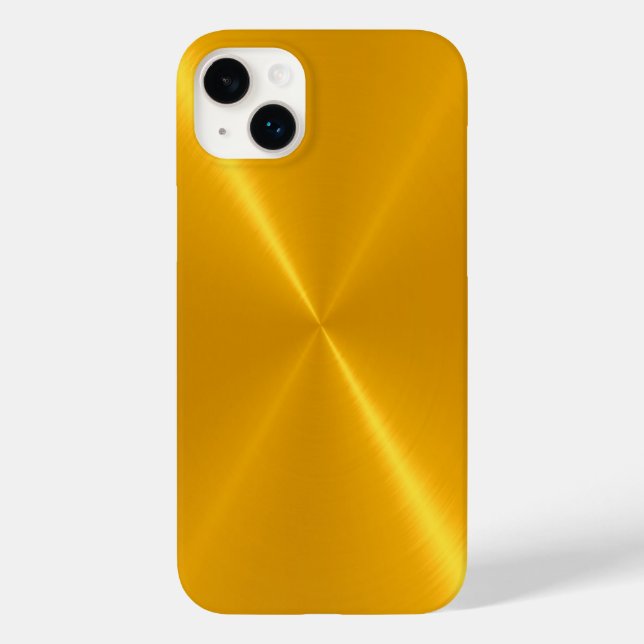 Coques Case-Mate iPhone Or brillant acier inoxydable métal (Verso)