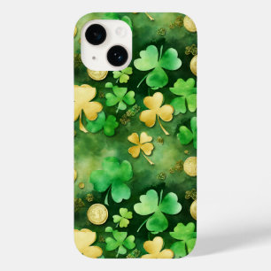 Coque Pour iPhone 14 or Jour de la Saint Patrick