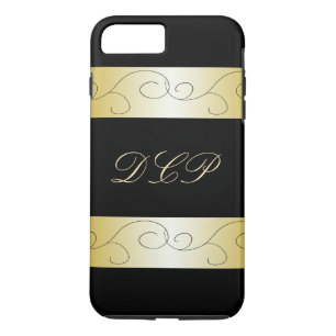 Case-Mate iPhone Case Or noir fleuri décoré d'un monogramme CricketDia