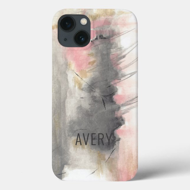 Coques Case-Mate iPhone Or rose Abstrait (Verso)