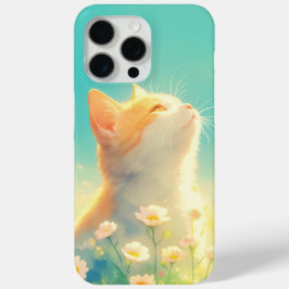 Coque iPhone 15 Pro Max Orange Cat Daydream