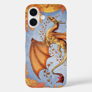 Coques iPhone 16 Orange Dragon d'Automne Nature Imaginaire Art Coqu